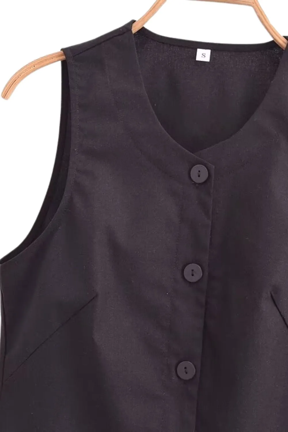 ‘ Joseph’ Slim V-Neck Linen Vest Top