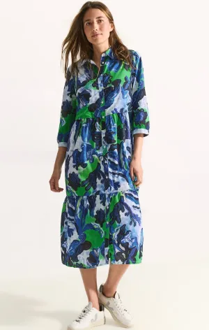 144063 - MIDI Printed Shirt Dress- Cecil
