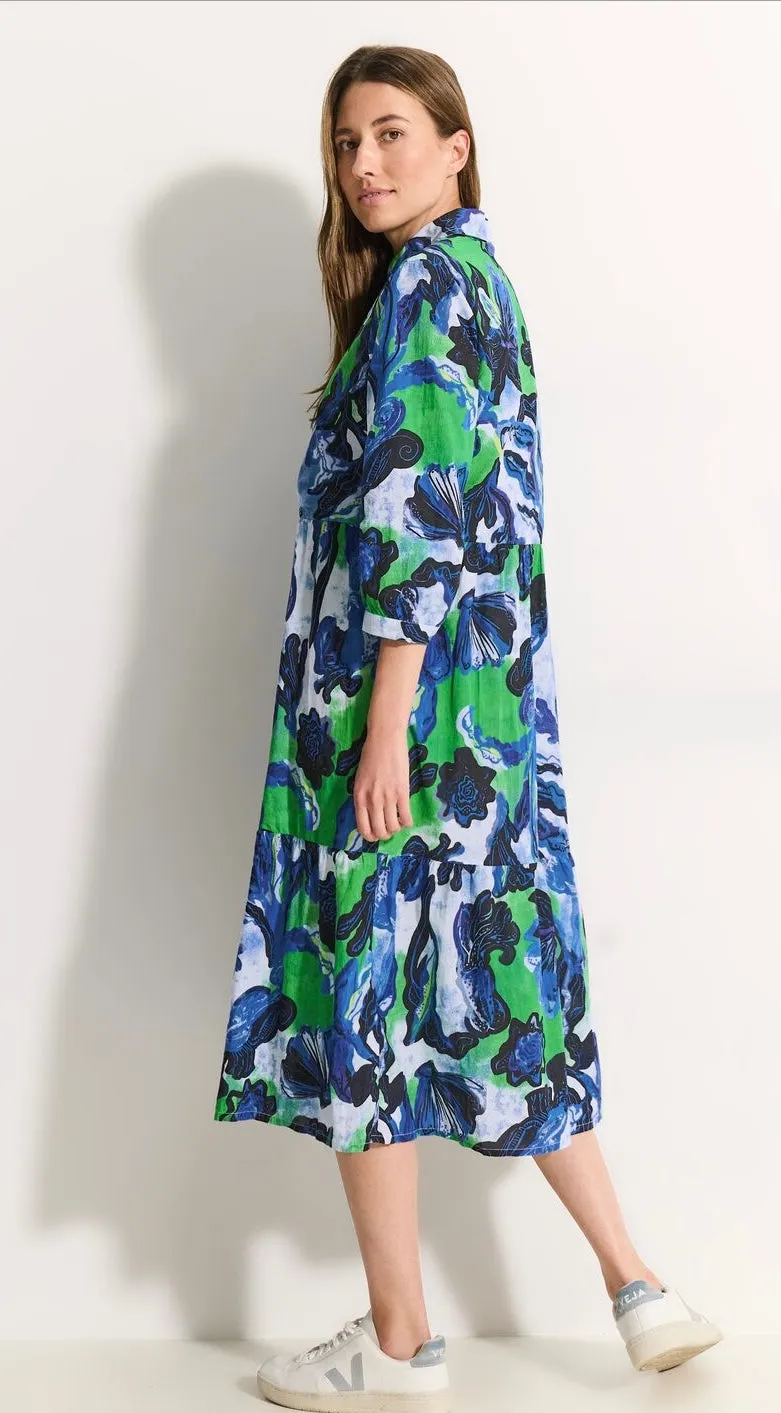 144063 - MIDI Printed Shirt Dress- Cecil