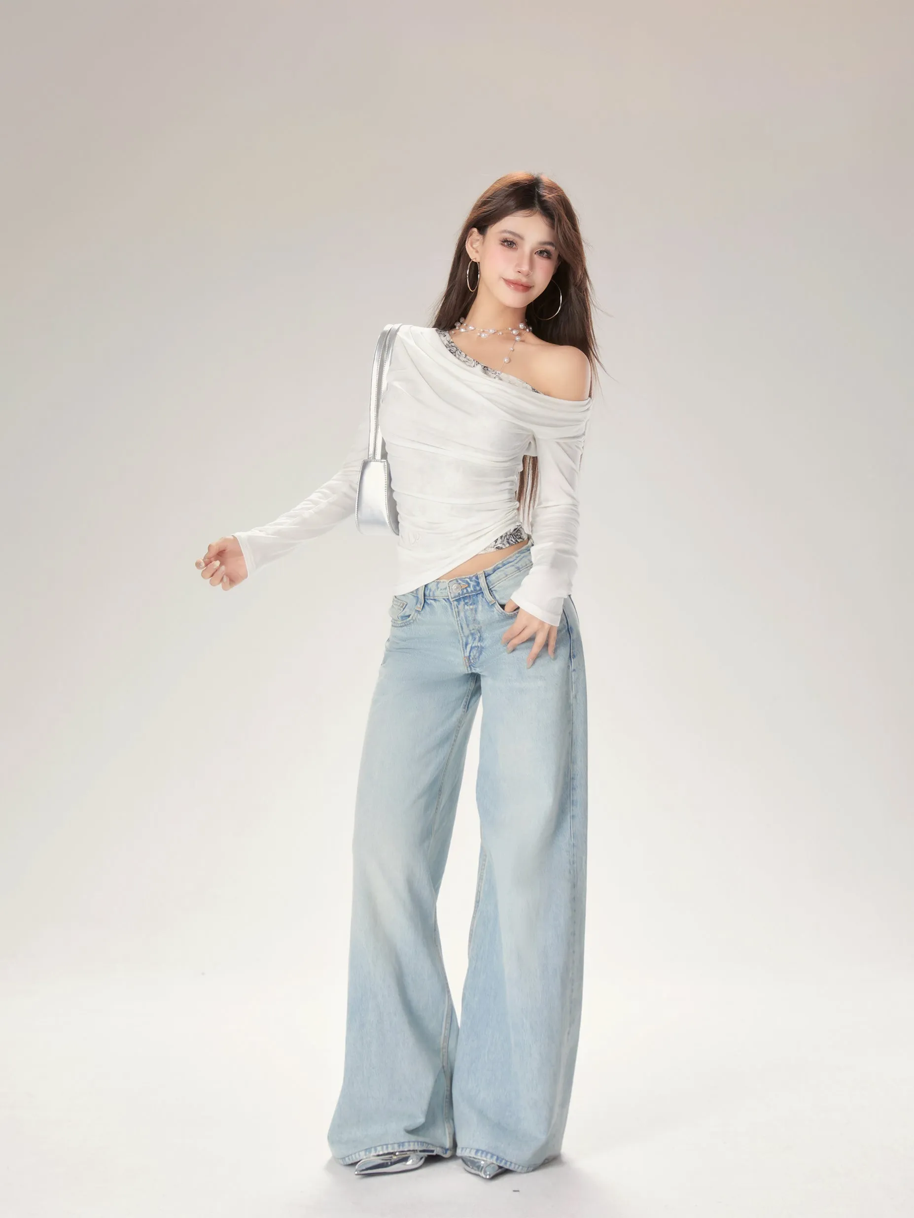 【24s Oct.】Chic Lace Shoulder Top
