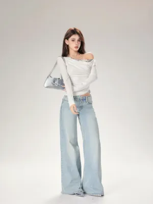 【24s Oct.】Chic Lace Shoulder Top