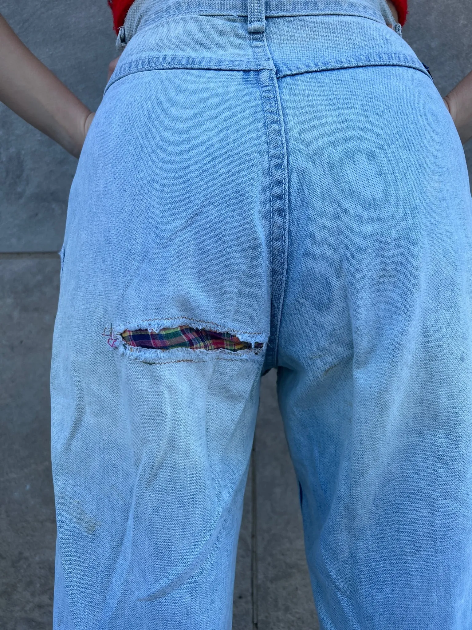80s Faded, Thrashed Denim Jeans, Playboy