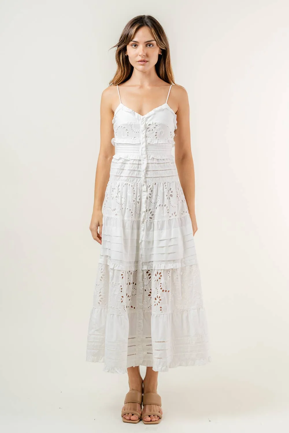 Abigail White Eyelet Dress