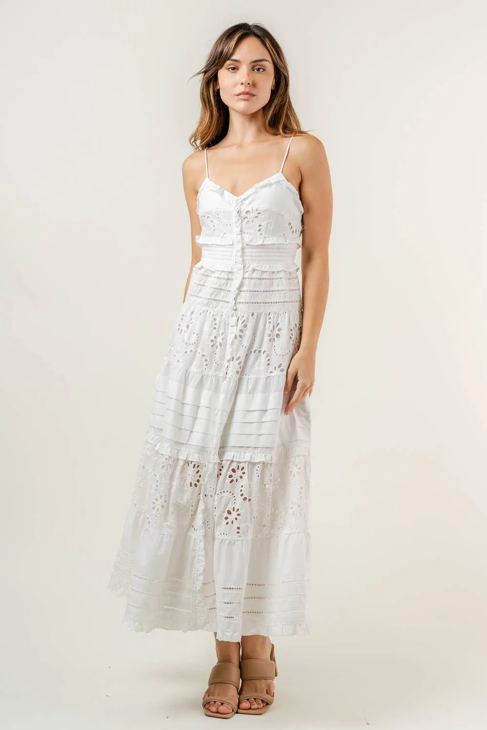Abigail White Eyelet Dress