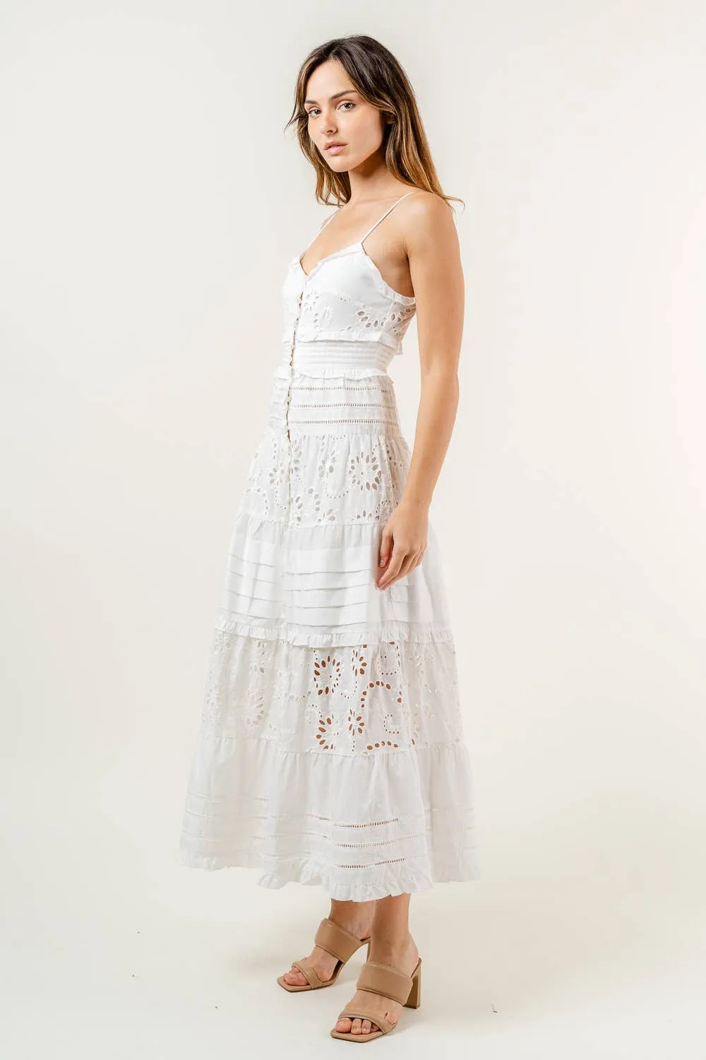 Abigail White Eyelet Dress