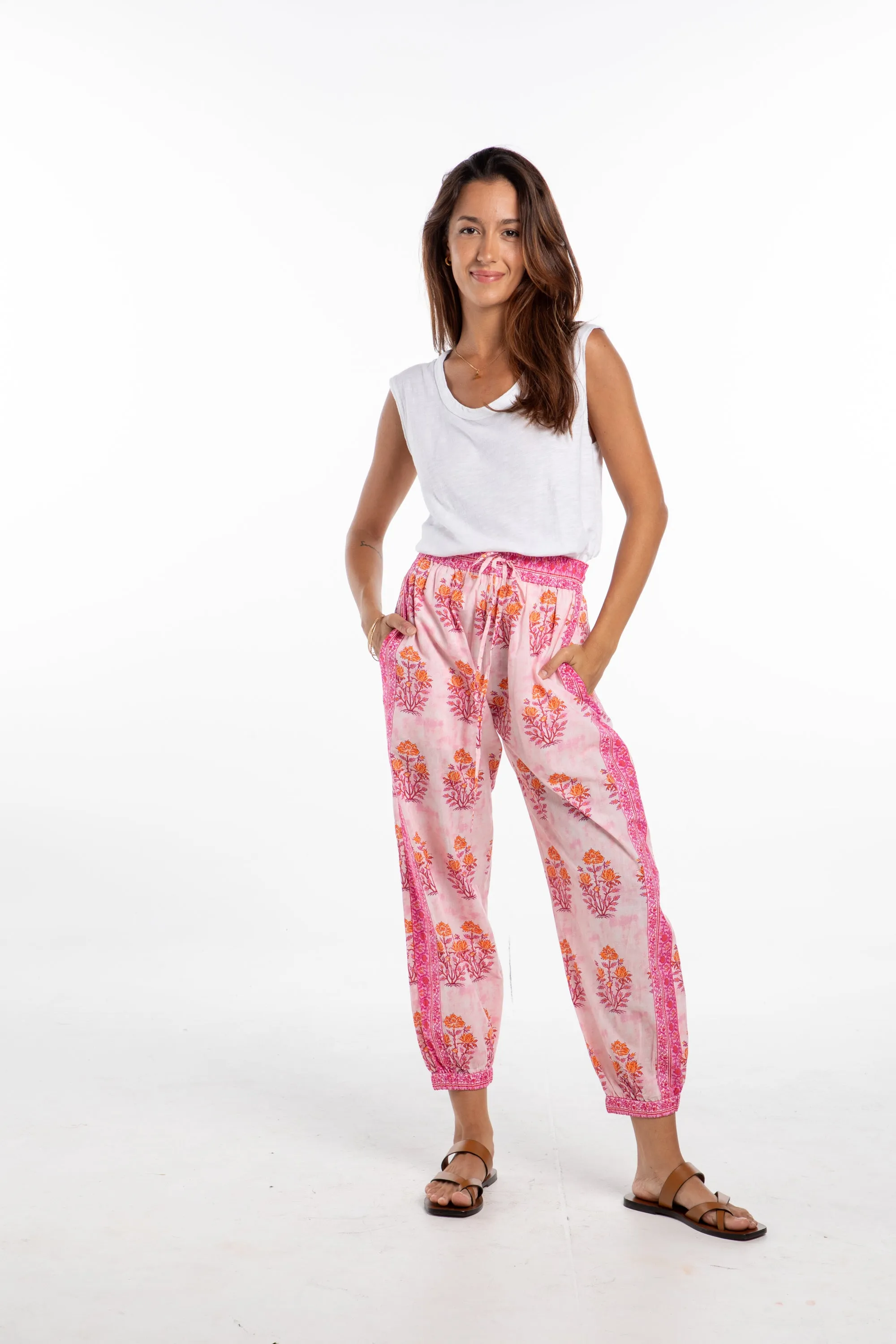 Alani Pants. Pink/Orange
