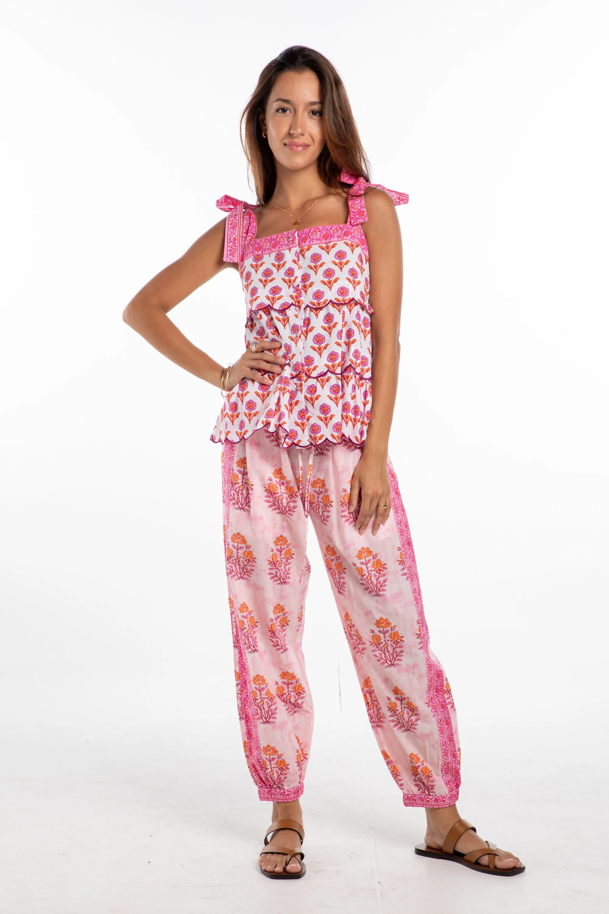 Alani Pants. Pink/Orange