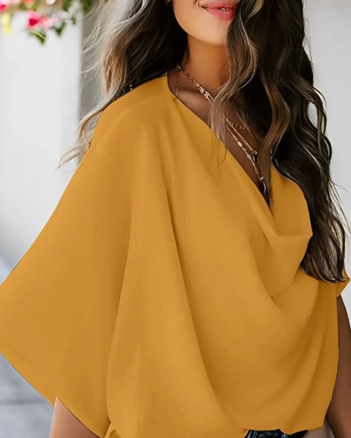 Albertha Blouse | Loose Chiffon Blouse
