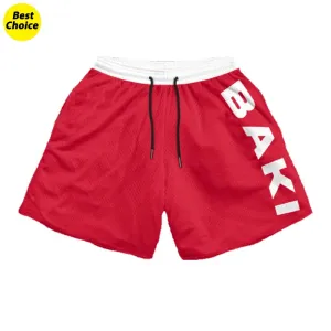 Anime Baki Haman Print Beach Shorts