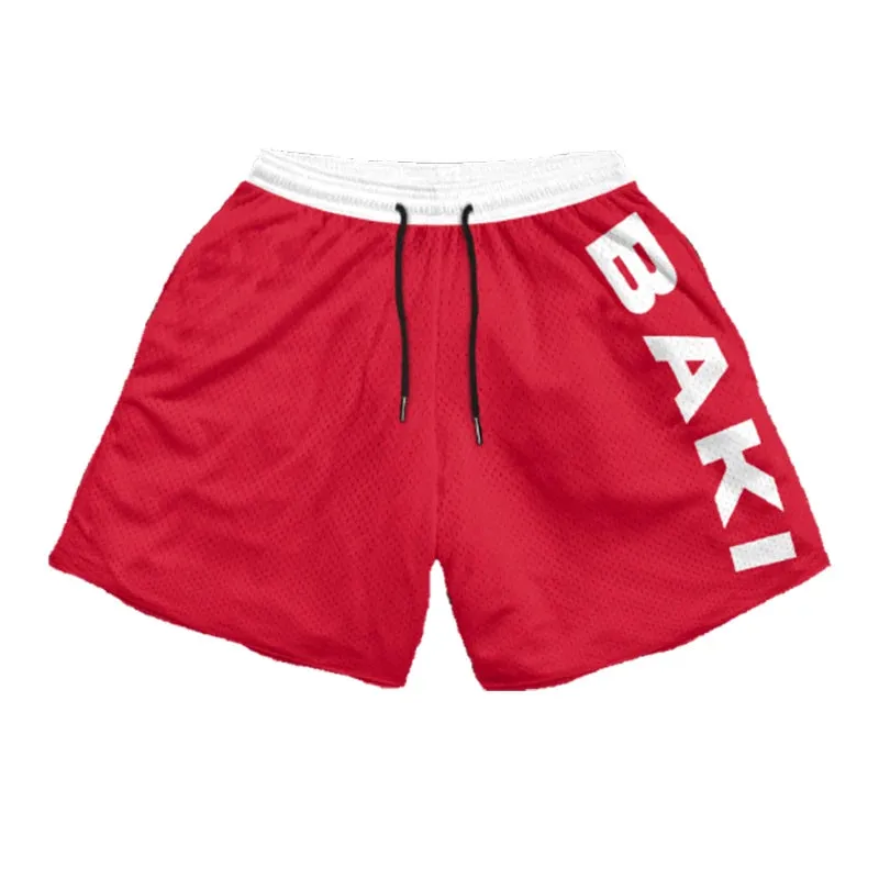 Anime Baki Haman Print Beach Shorts