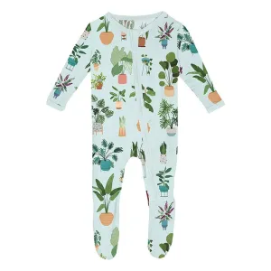 Bamboo Footie with 2-Way Zipper - Fresh Air House Plants