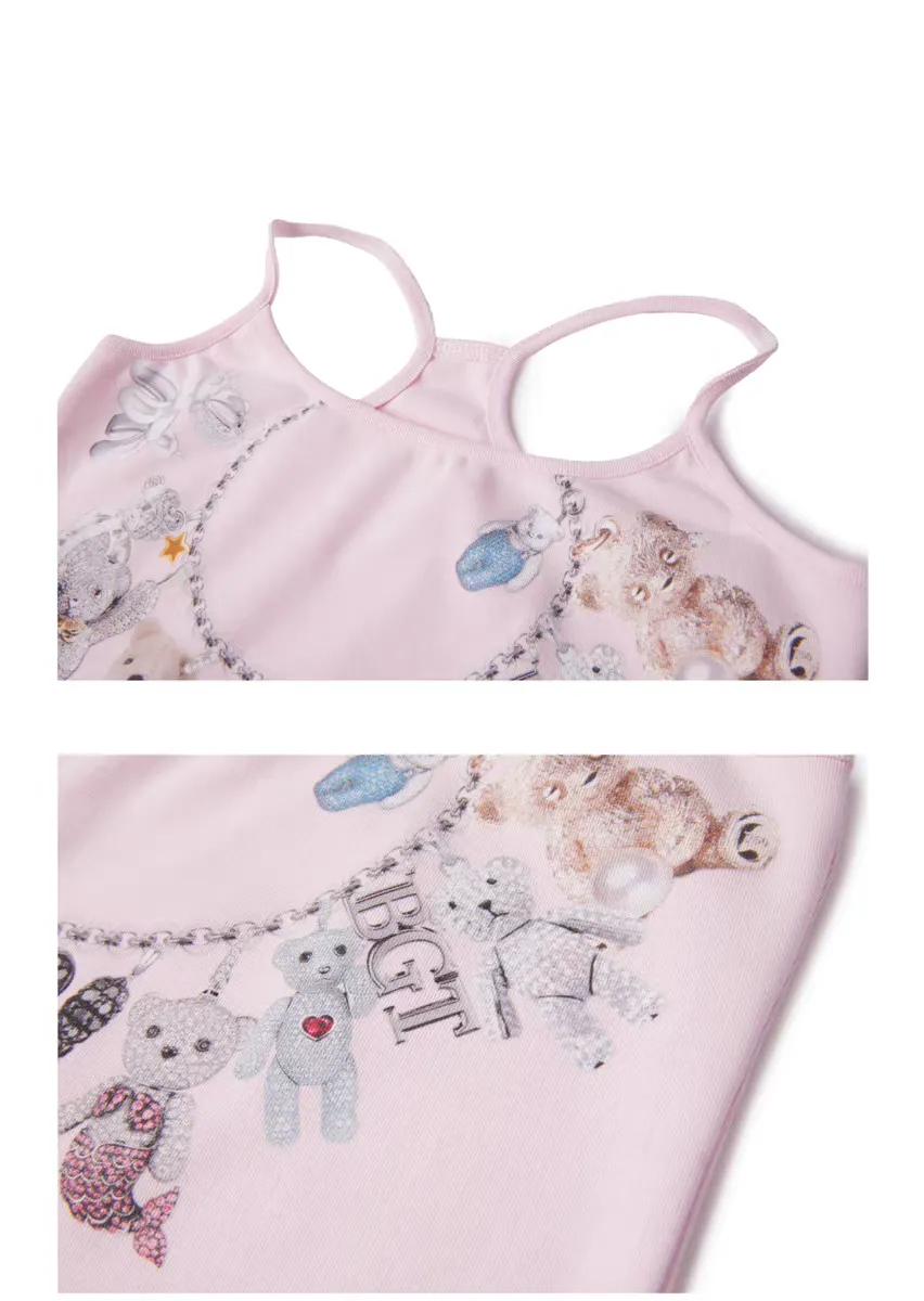 Beary Cute Baby Pink Cami  Graphic Toy Print