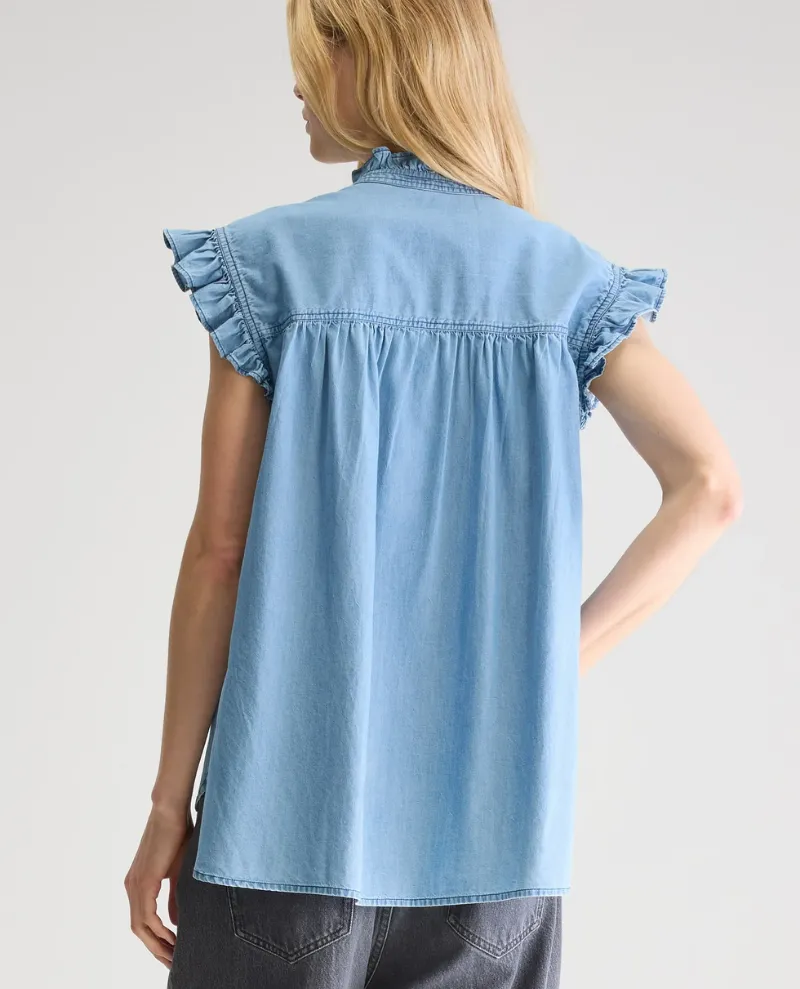 Bellerose Coyote Chambray Blouse