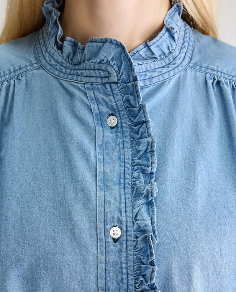Bellerose Coyote Chambray Blouse