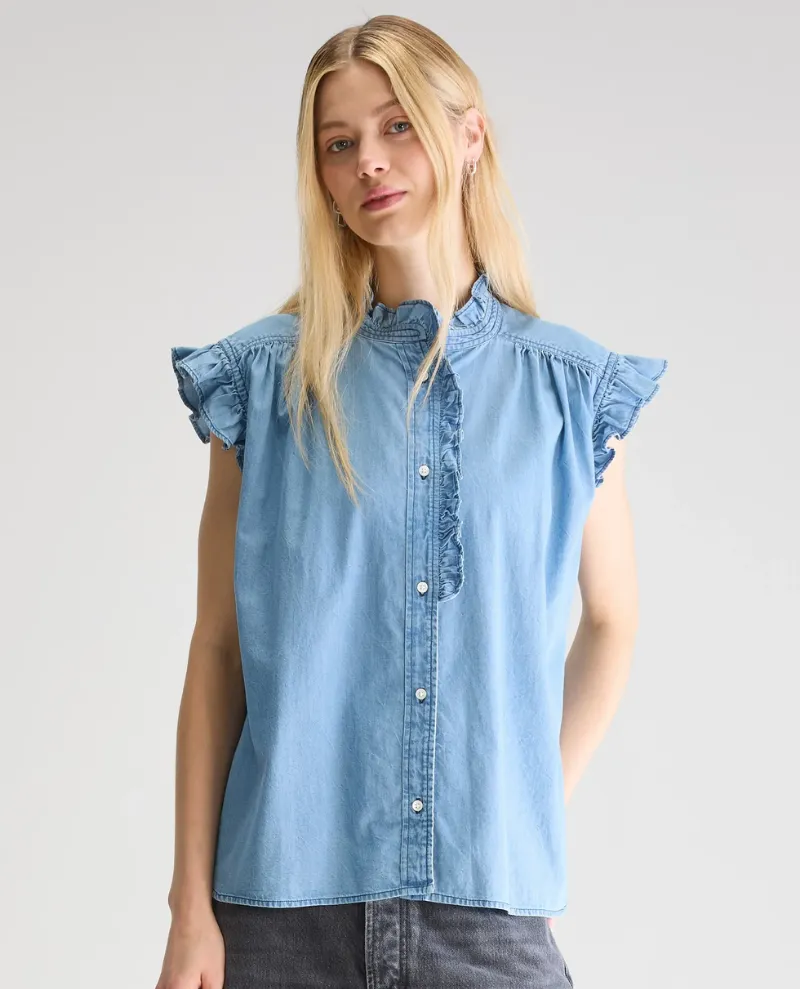Bellerose Coyote Chambray Blouse