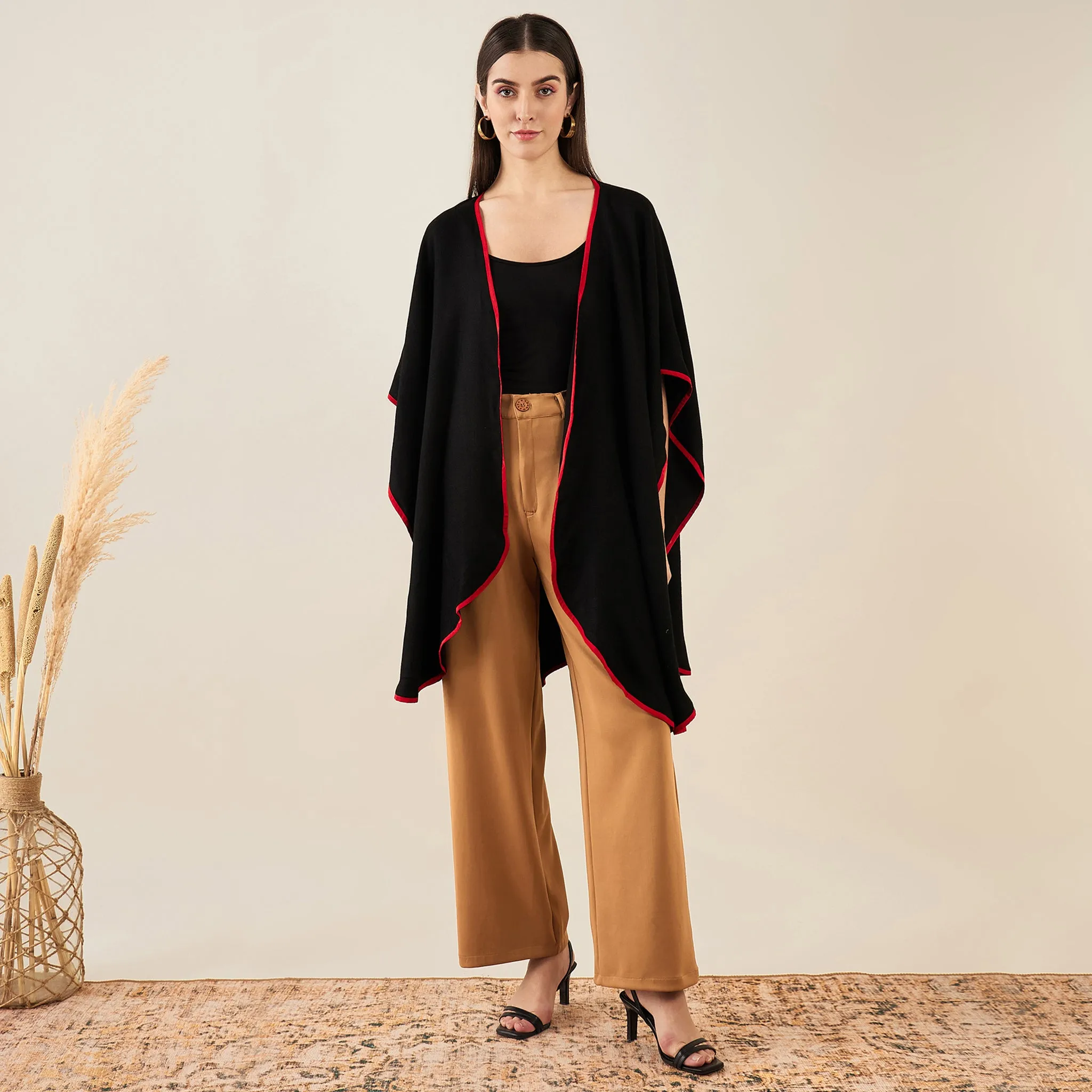 Black Cashmere Cape