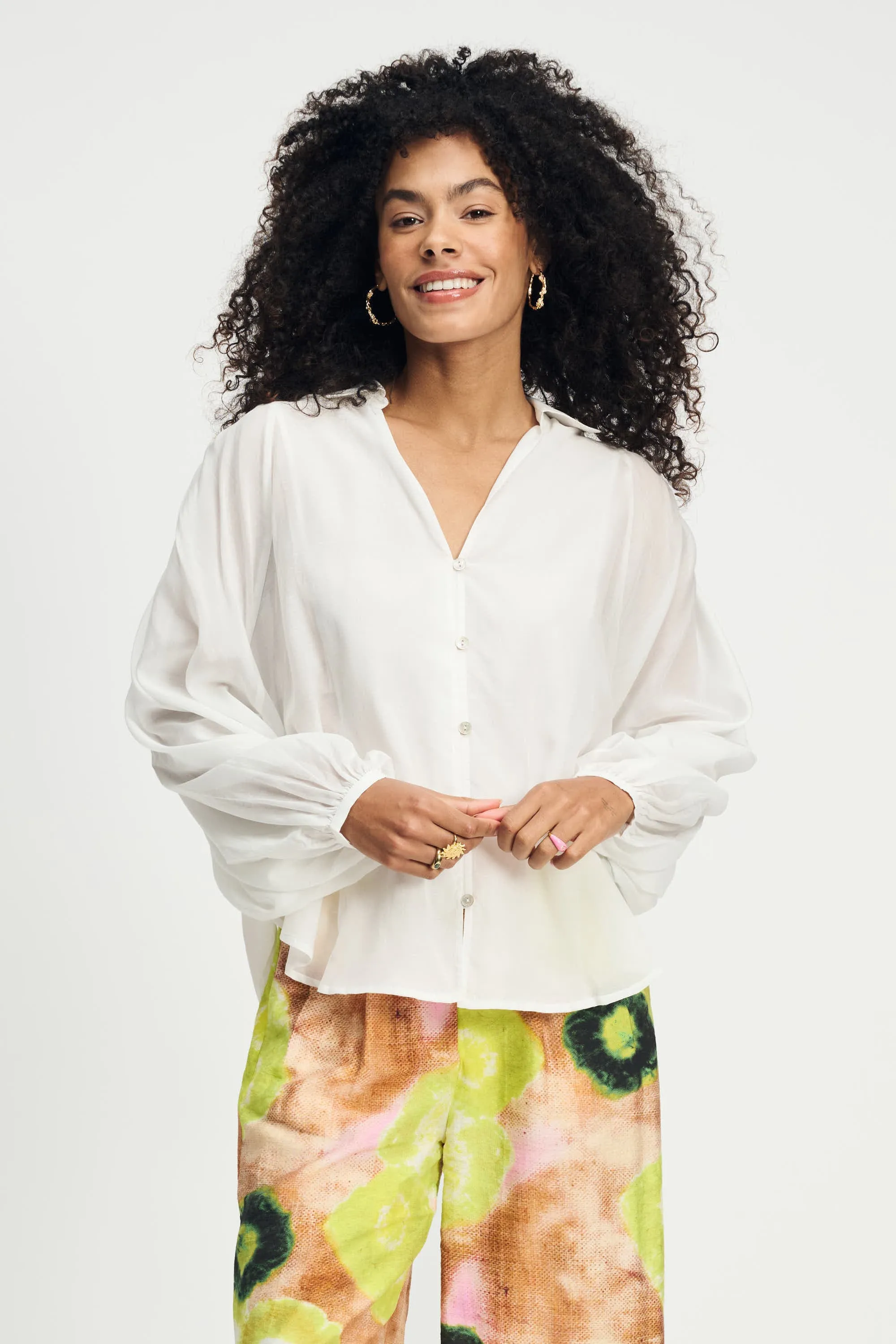 BLOUSE - Lena Crispy White
