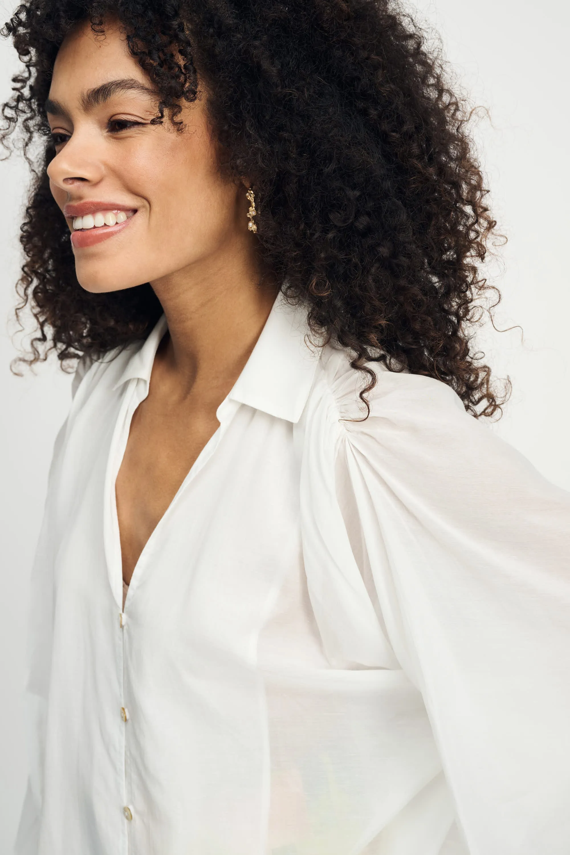 BLOUSE - Lena Crispy White
