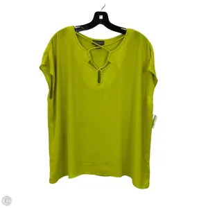 Blouse Sleeveless By Bold Elements In Green, Size: Xl