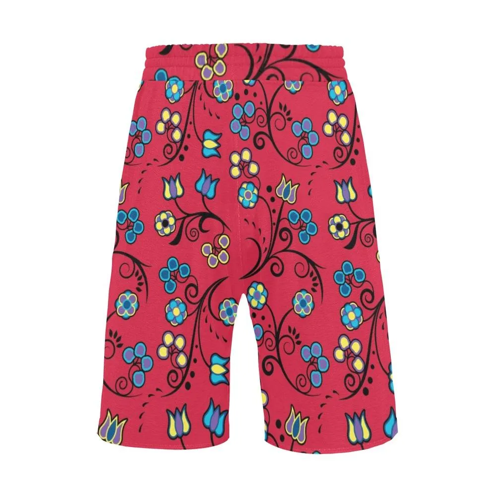 Blue Trio Cardinal Men's Casual Shorts