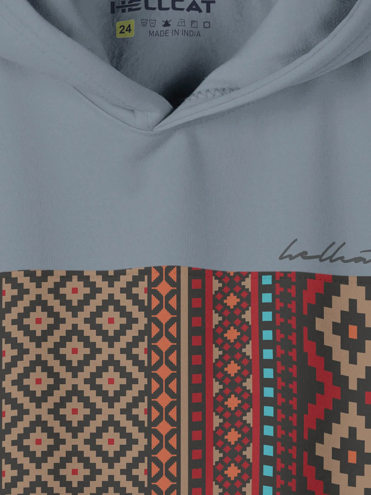 Bluish Grey & Navy Blue Printed Cotton Blend Hoodie Sweatshirt For Boys - Pack of 2