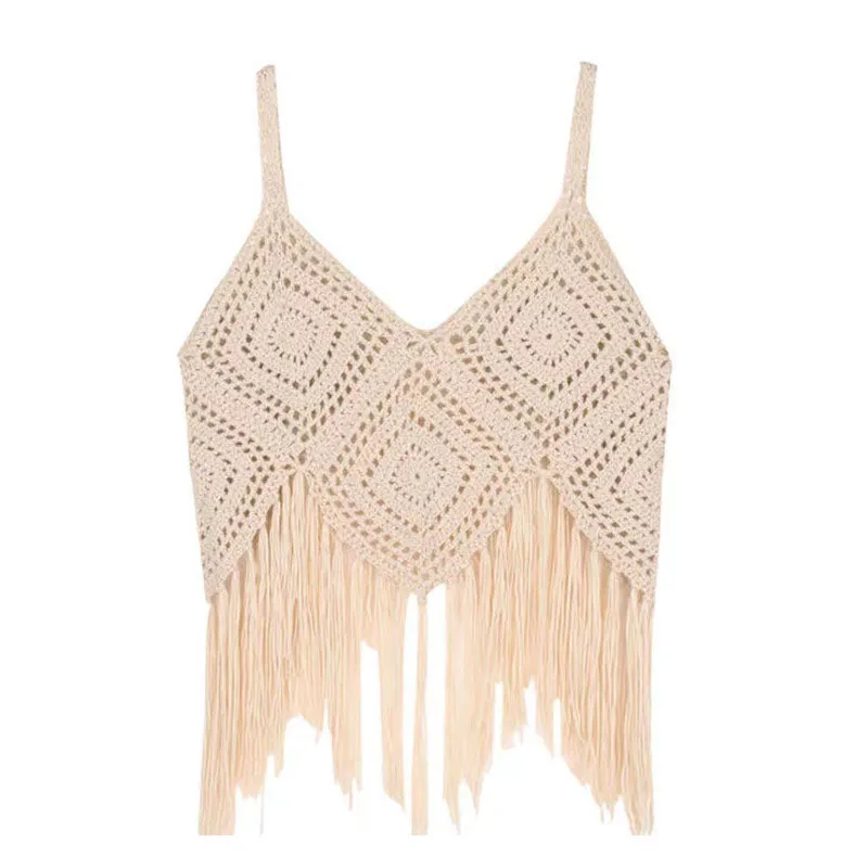 Bohemian Crocheted Camisole Top