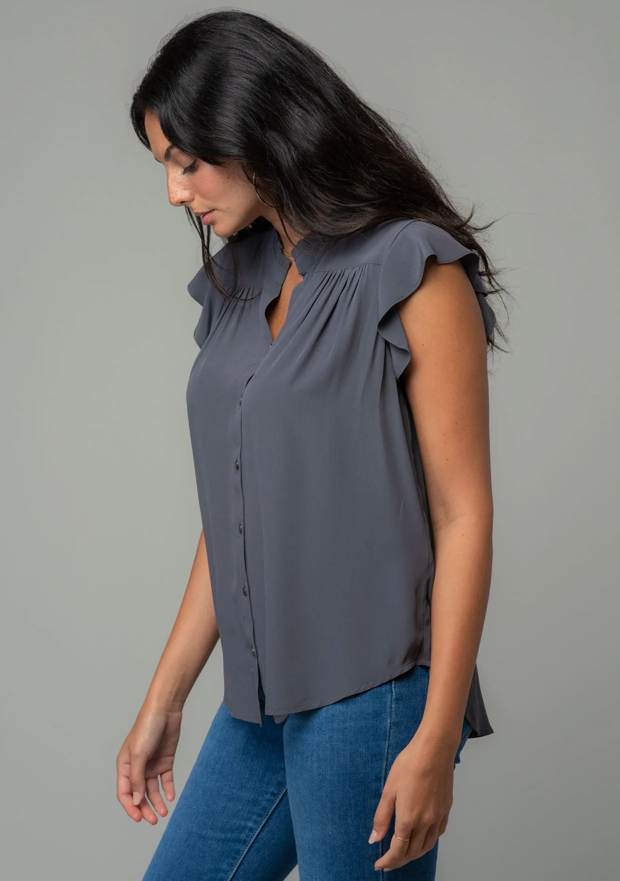 Boulevard Flutter Sleeve Top
