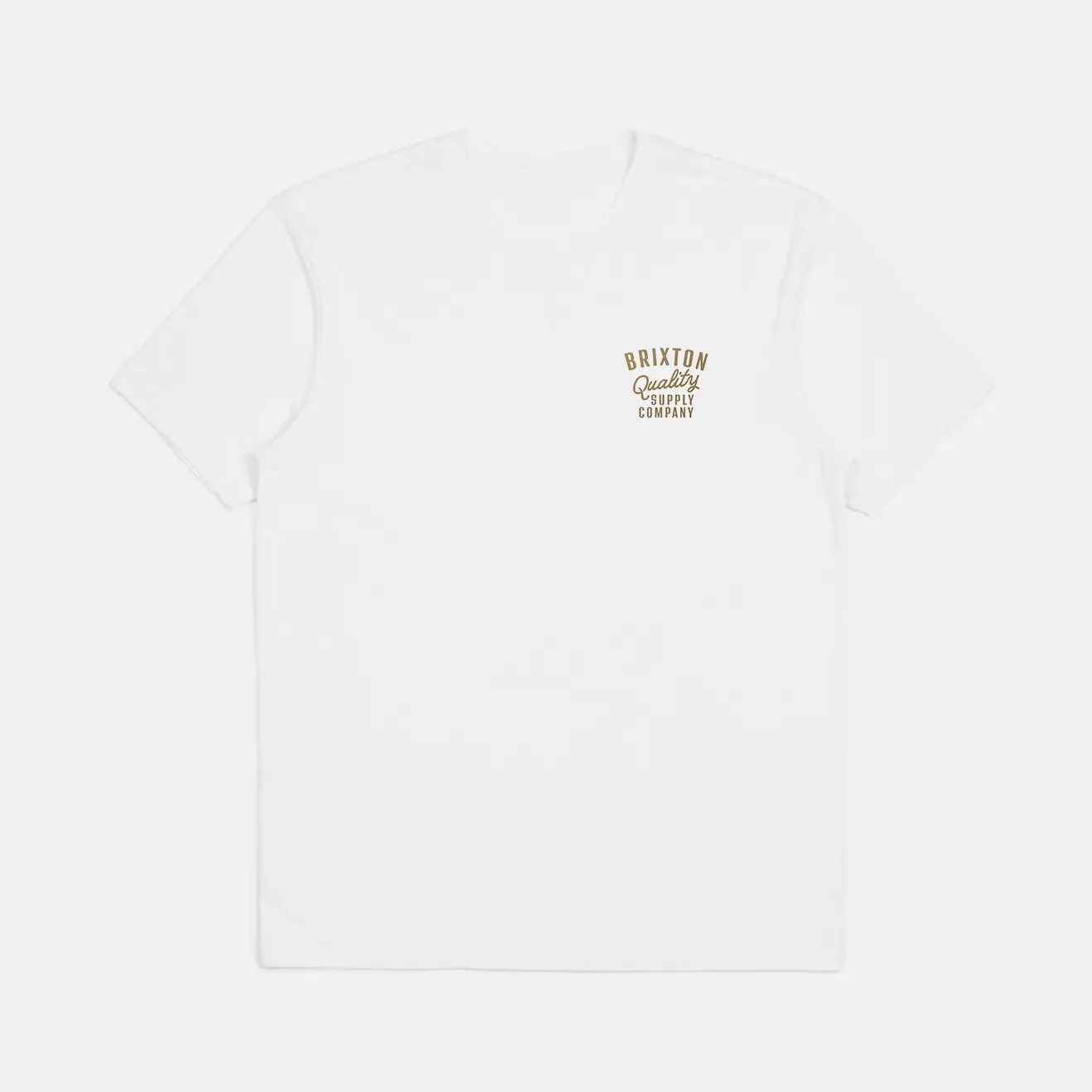 BRIXTON HUBAL RELAXED TEE - White/Brass