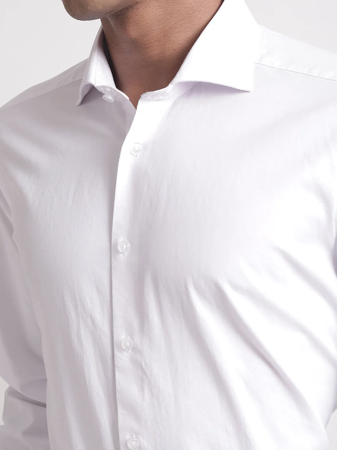 Bruun & Stengade White Modern Fit Shirt