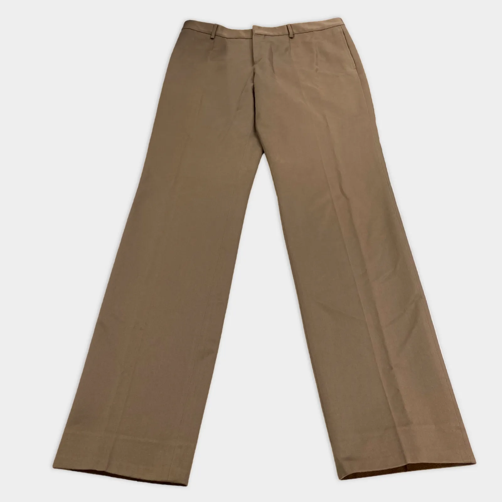 Burberry Men's Taupe Cotton Smart Pants