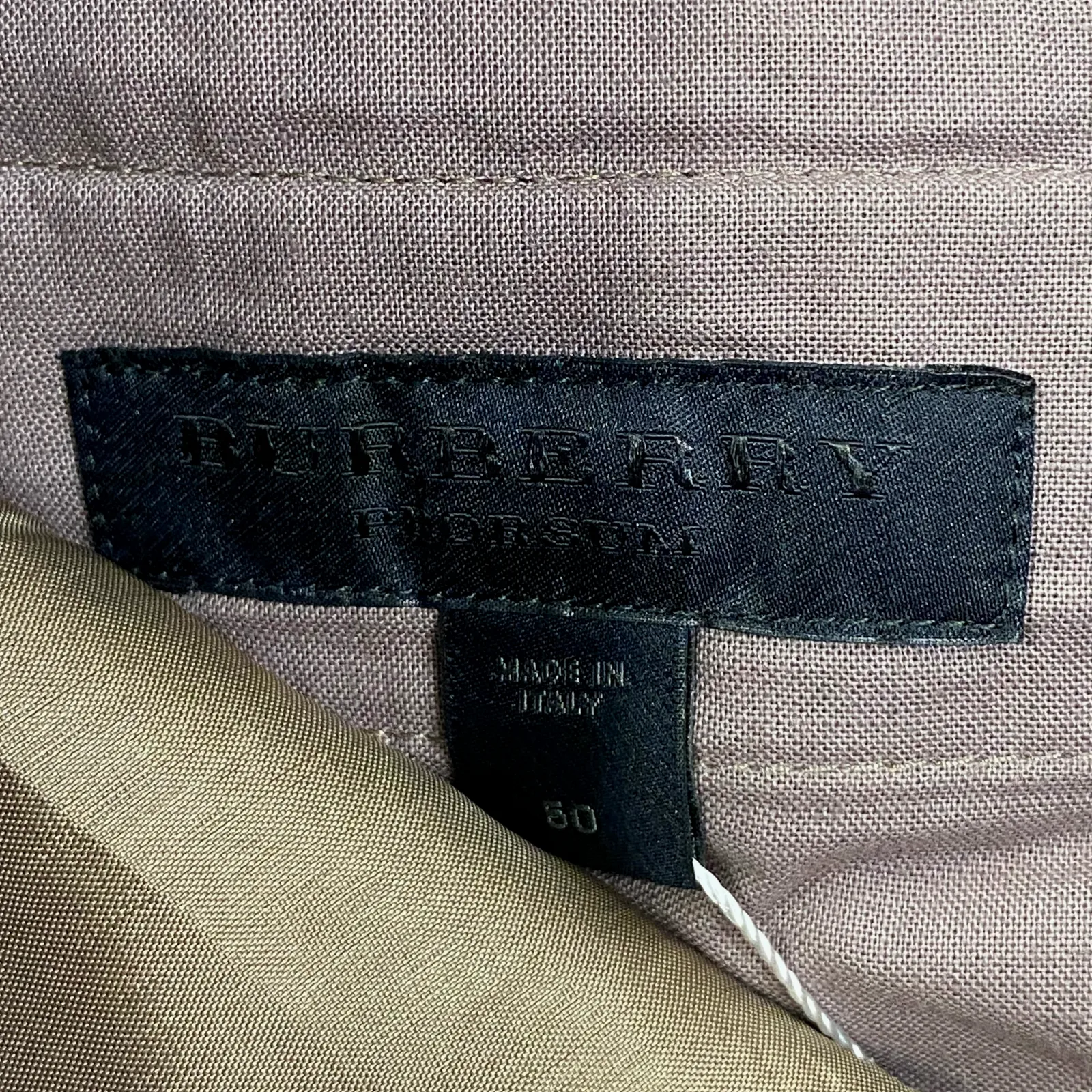 Burberry Men's Taupe Cotton Smart Pants