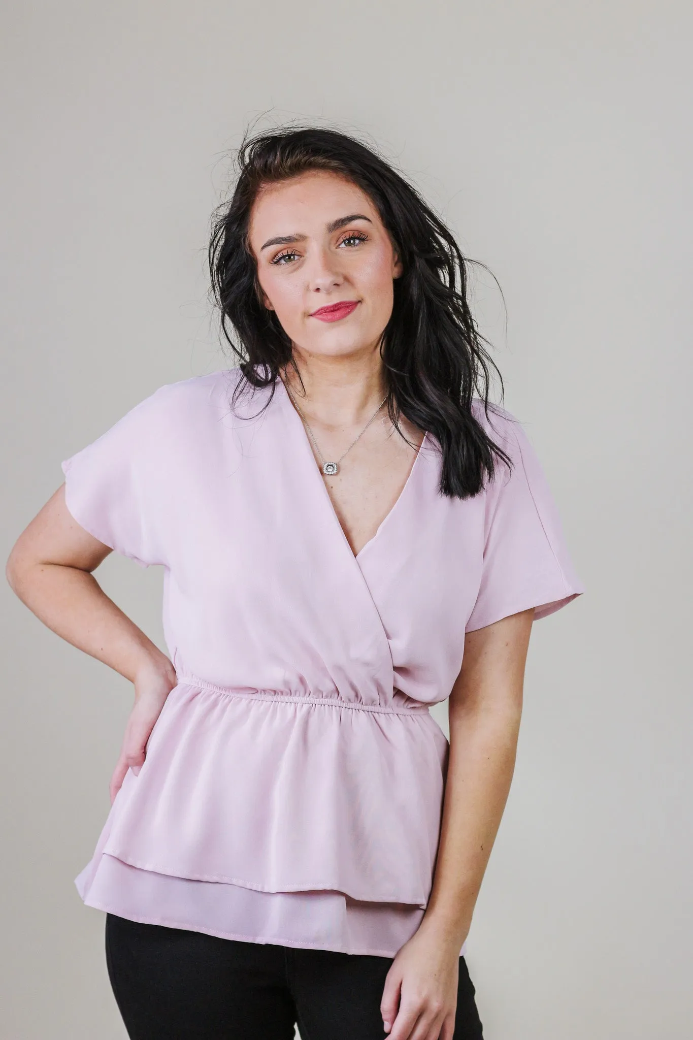 Calm And Collected Blush Blouse