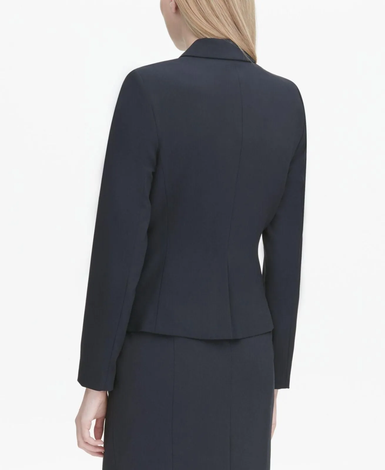 Calvin Klein Womens Two-Button Blazer Jacket CSE2689O
