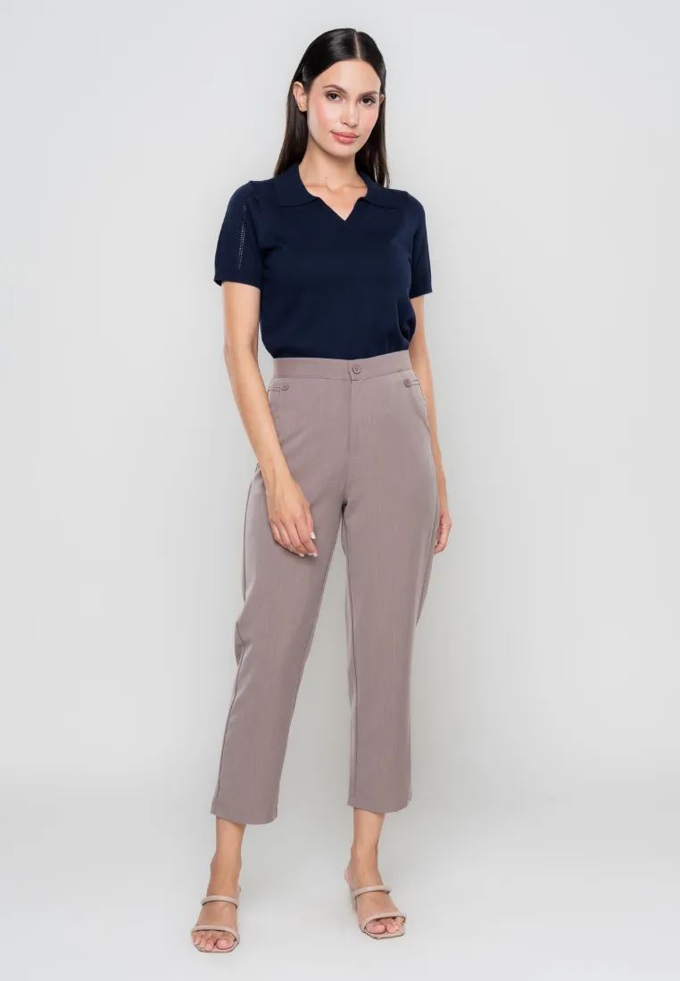 Cameron Button Detailed Pants