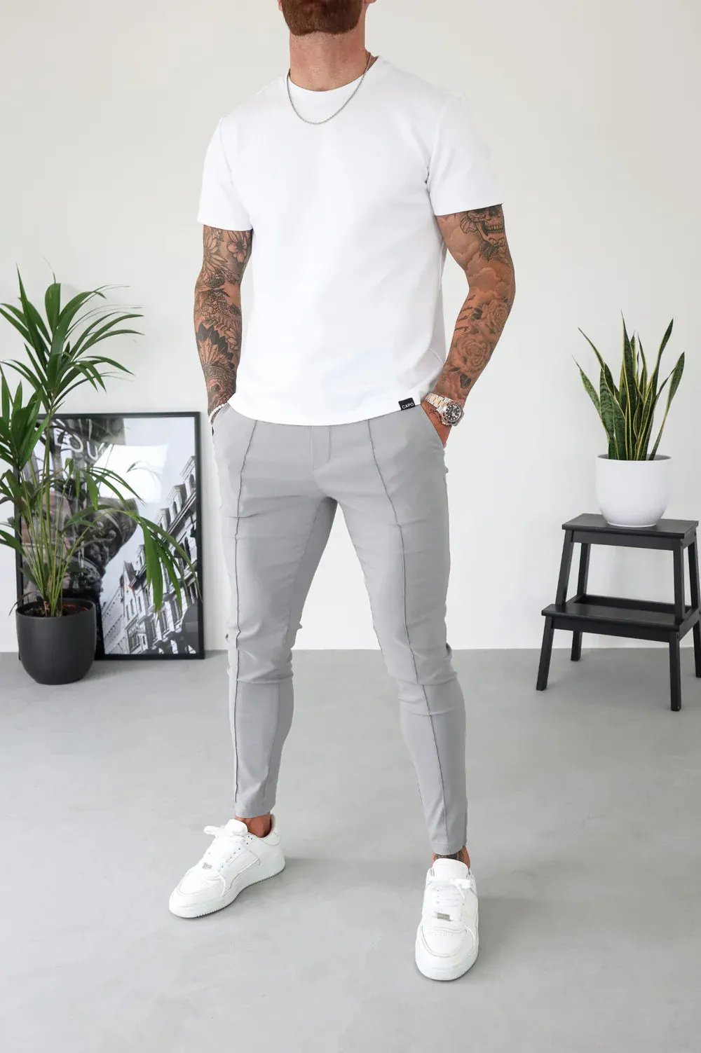 Capo SMART ACTIVE STRETCH Trouser PANT - Grey