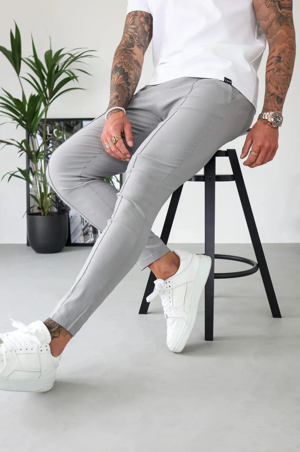 Capo SMART ACTIVE STRETCH Trouser PANT - Grey