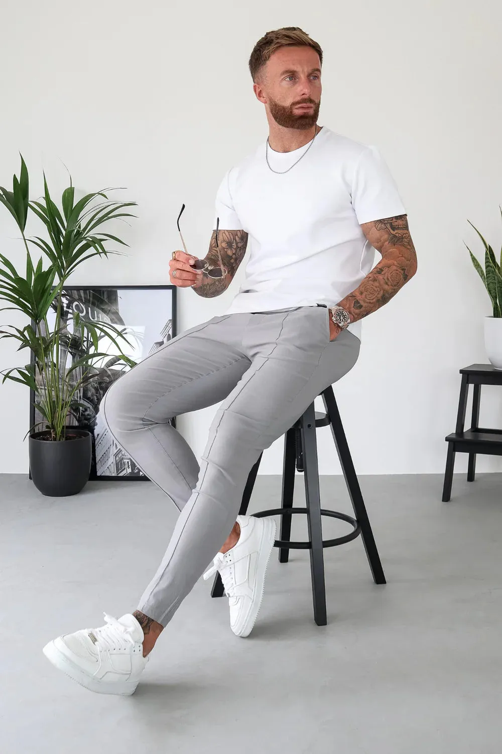Capo SMART ACTIVE STRETCH Trouser PANT - Grey
