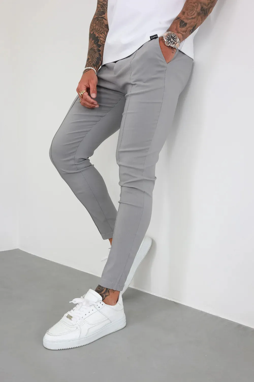 Capo SMART ACTIVE STRETCH Trouser PANT - Grey