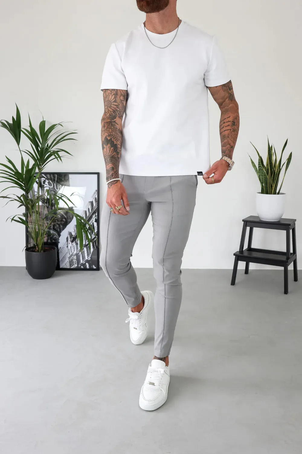 Capo SMART ACTIVE STRETCH Trouser PANT - Grey