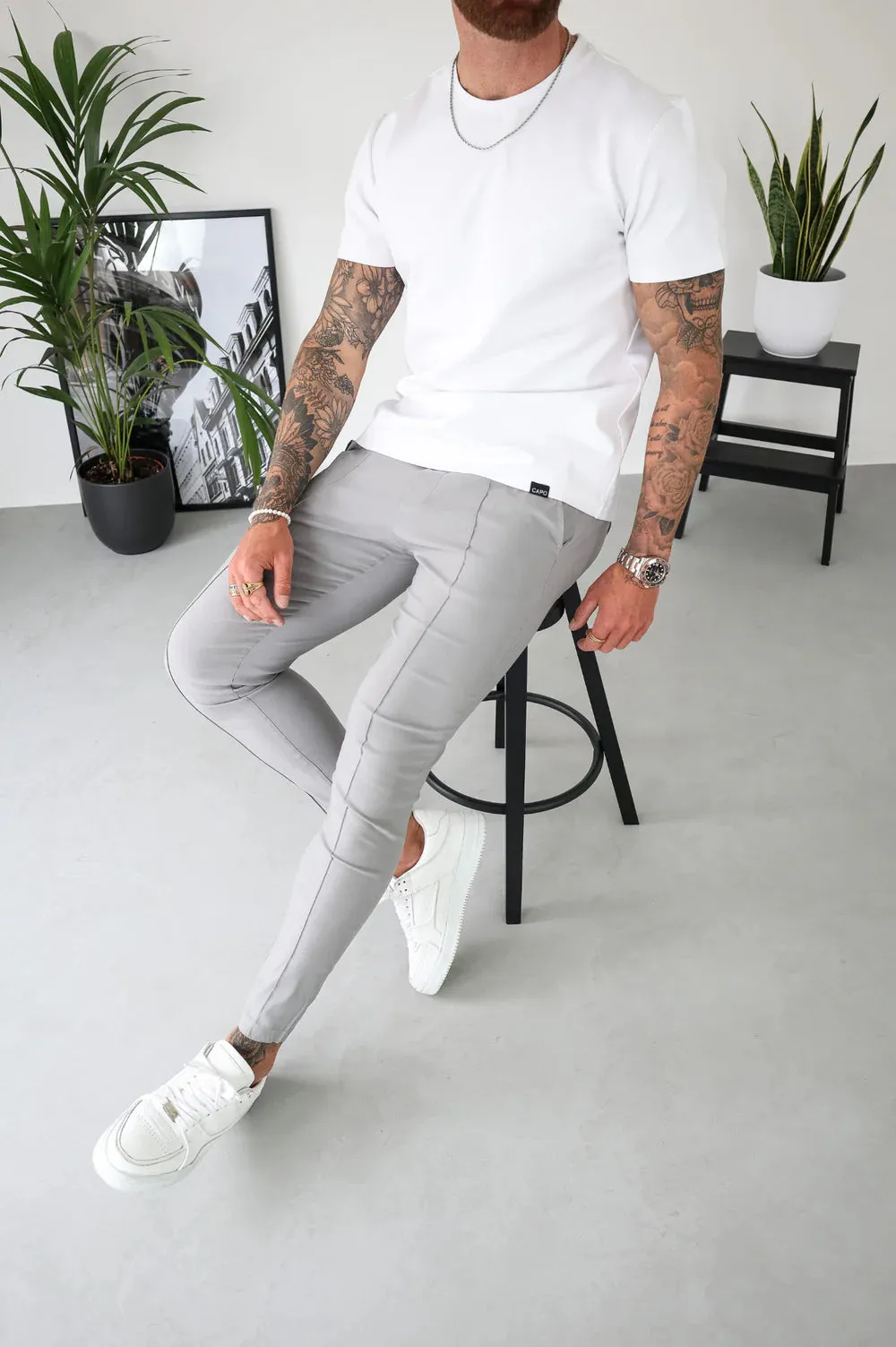 Capo SMART ACTIVE STRETCH Trouser PANT - Grey