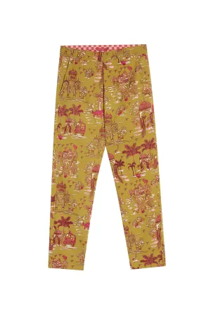 Capri Pant in Chutney