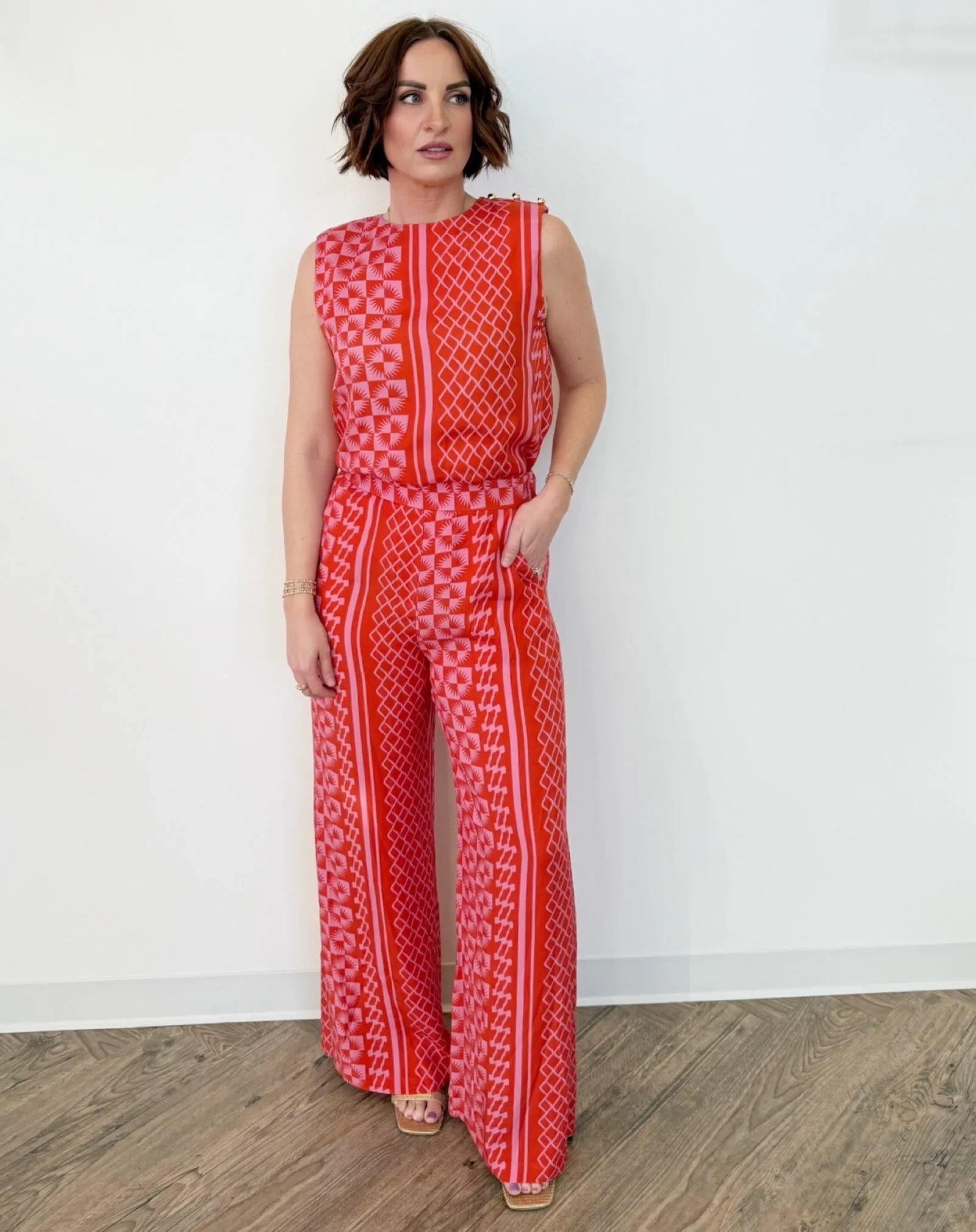 Capri Printed Pull on Pant