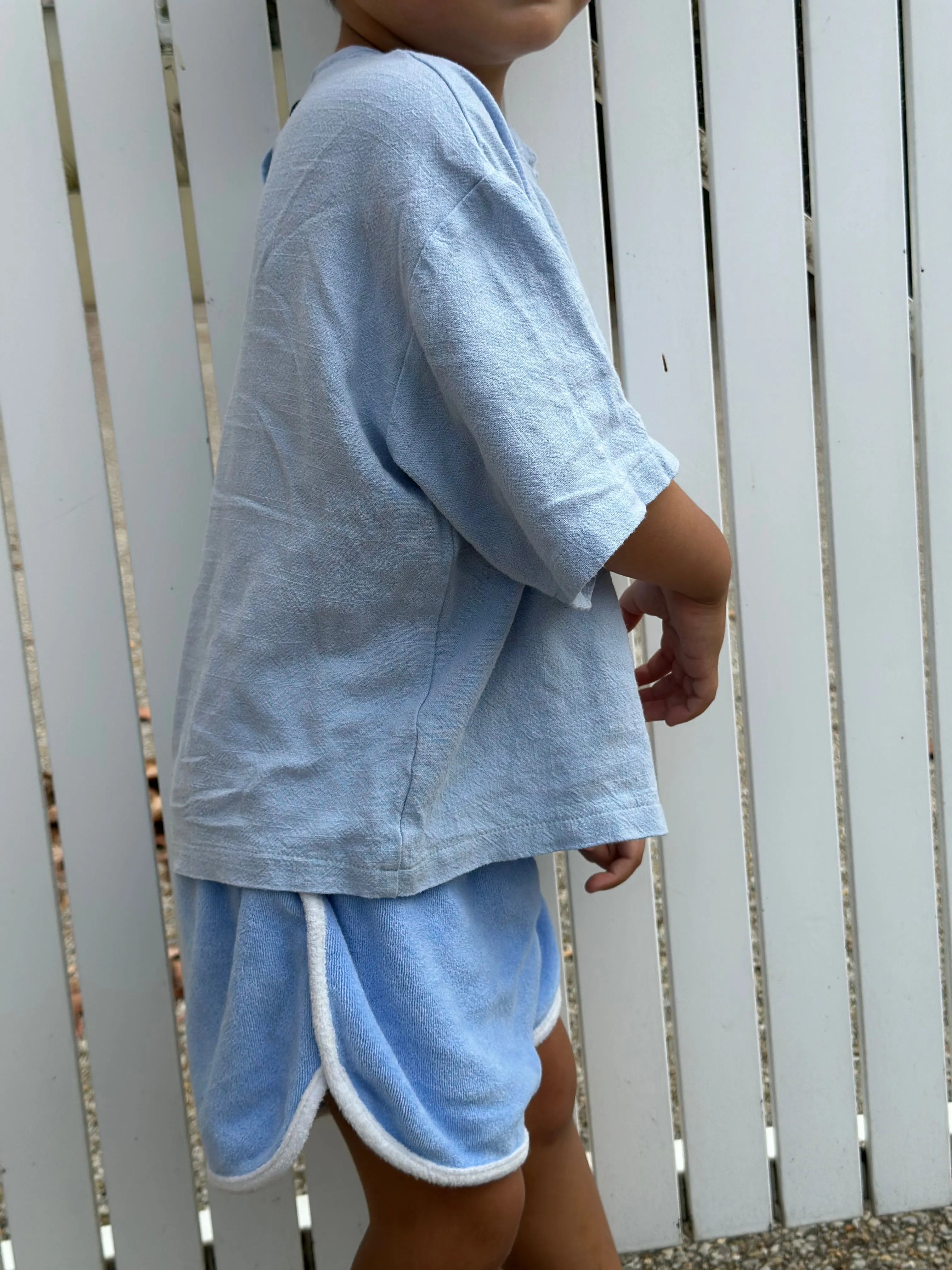 Casper Relaxed Tee - Sky