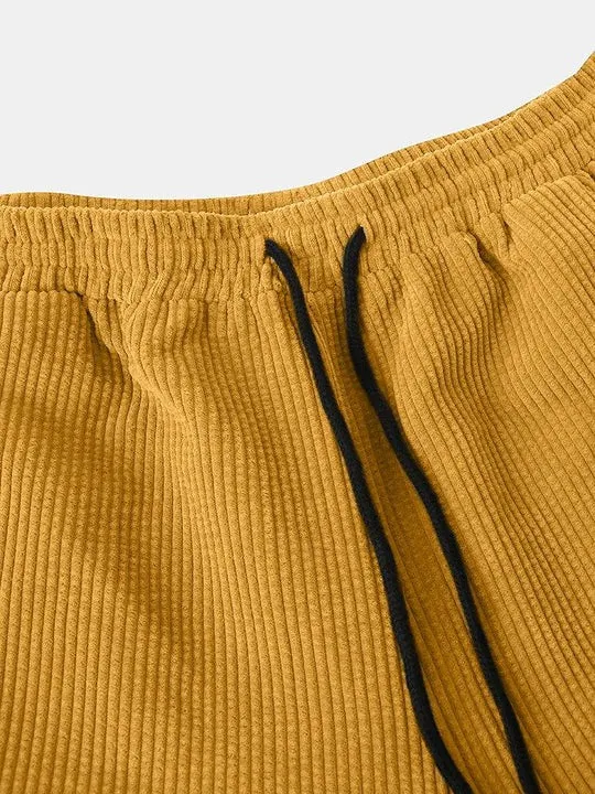 Casual Pocket Detail Plain Beach Shorts