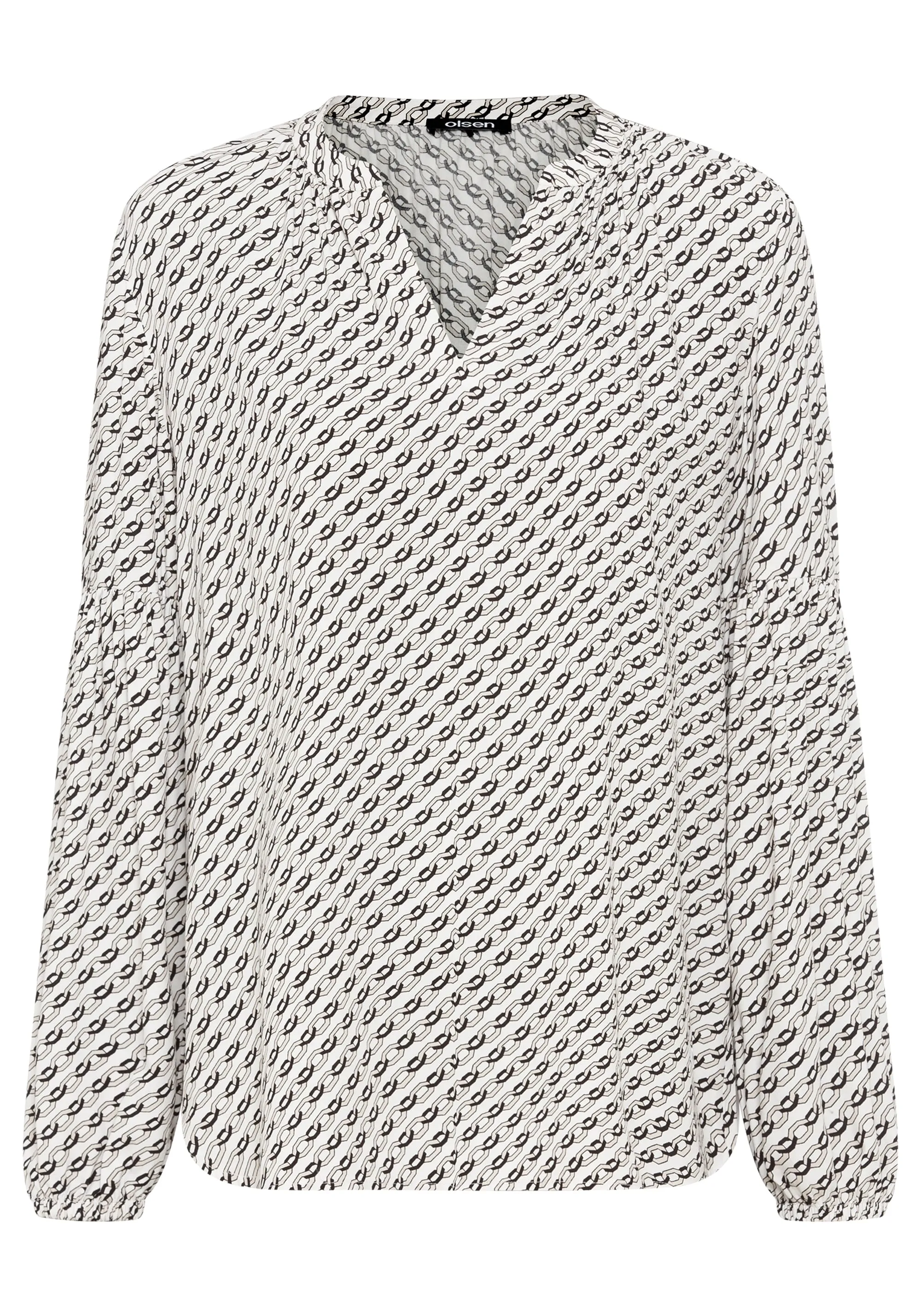 Chain Link Print Tunic Blouse