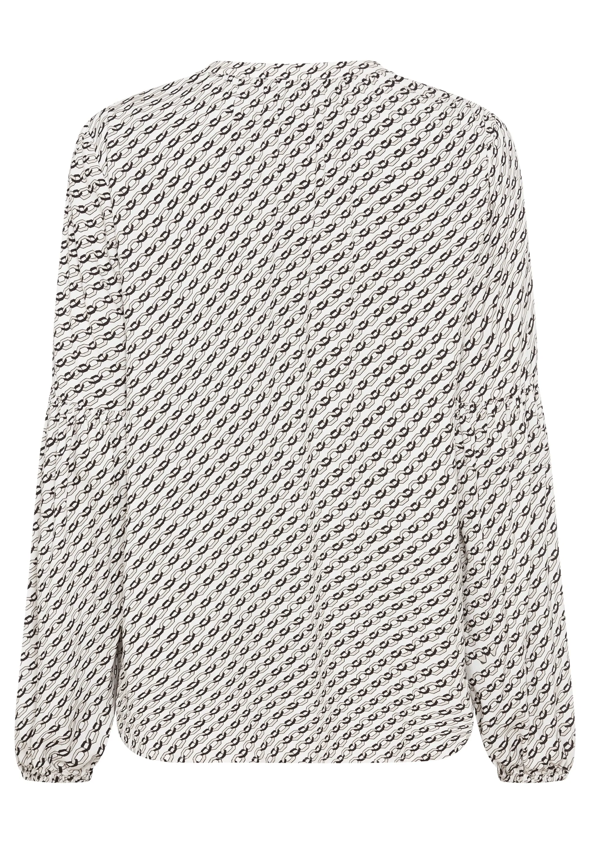 Chain Link Print Tunic Blouse