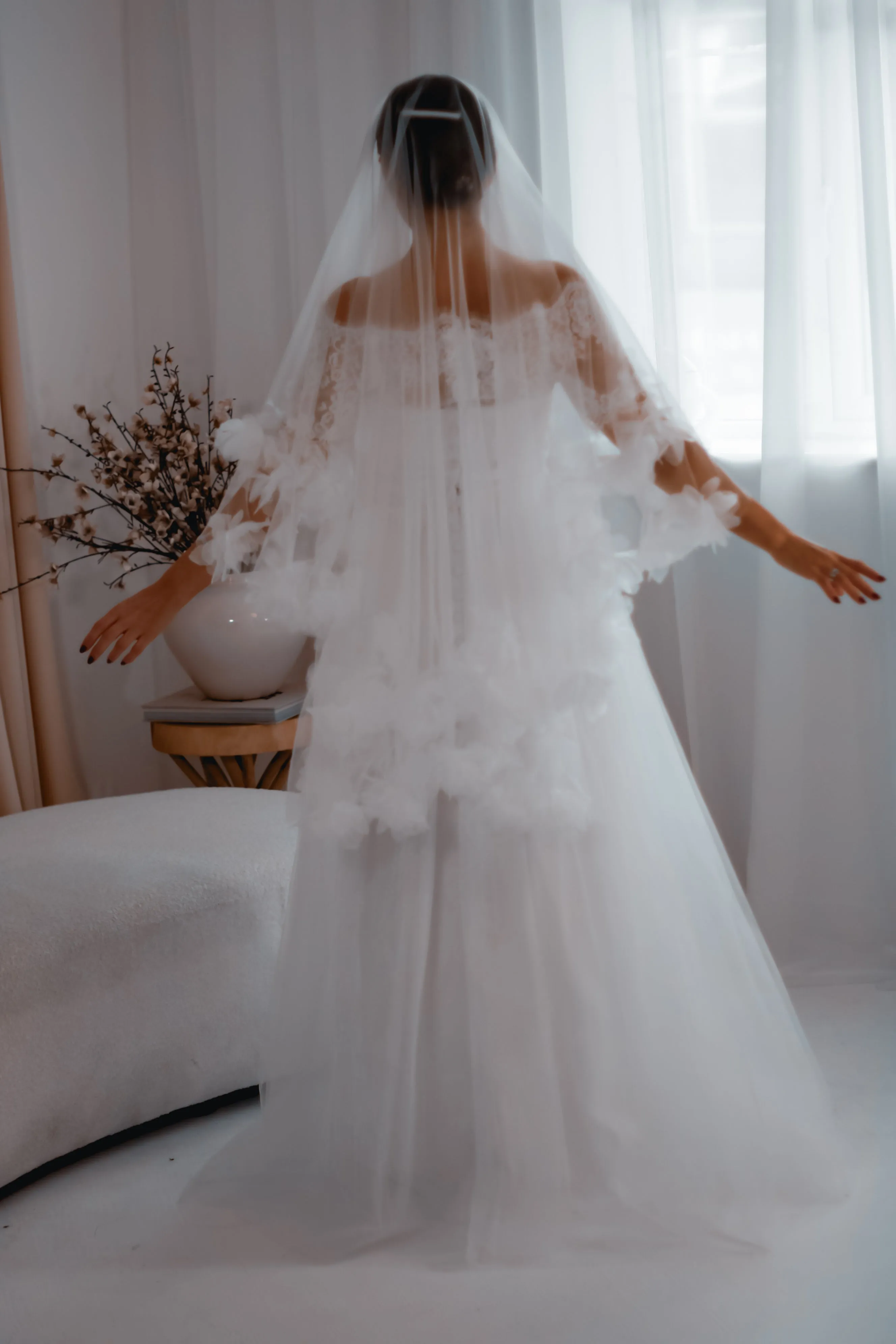 Chantilly Lace Two Piece Wedding Dress
