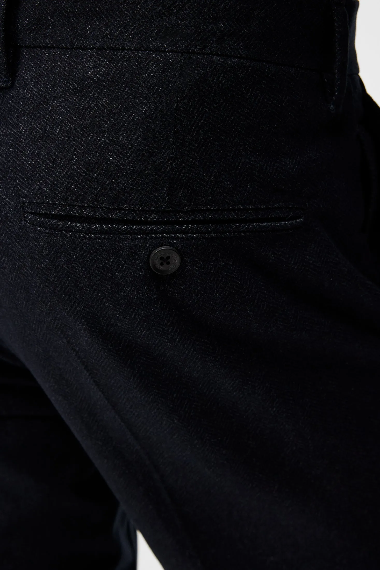 Chaze Herringbone Flex Pants / JL Navy