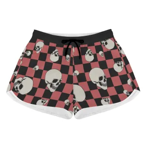 Checkers and Skulls Casual Shorts