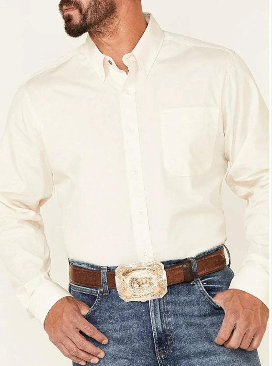 Cinch Modern Fit Button Up Solid L/S Shirt Men's  MTW1347021